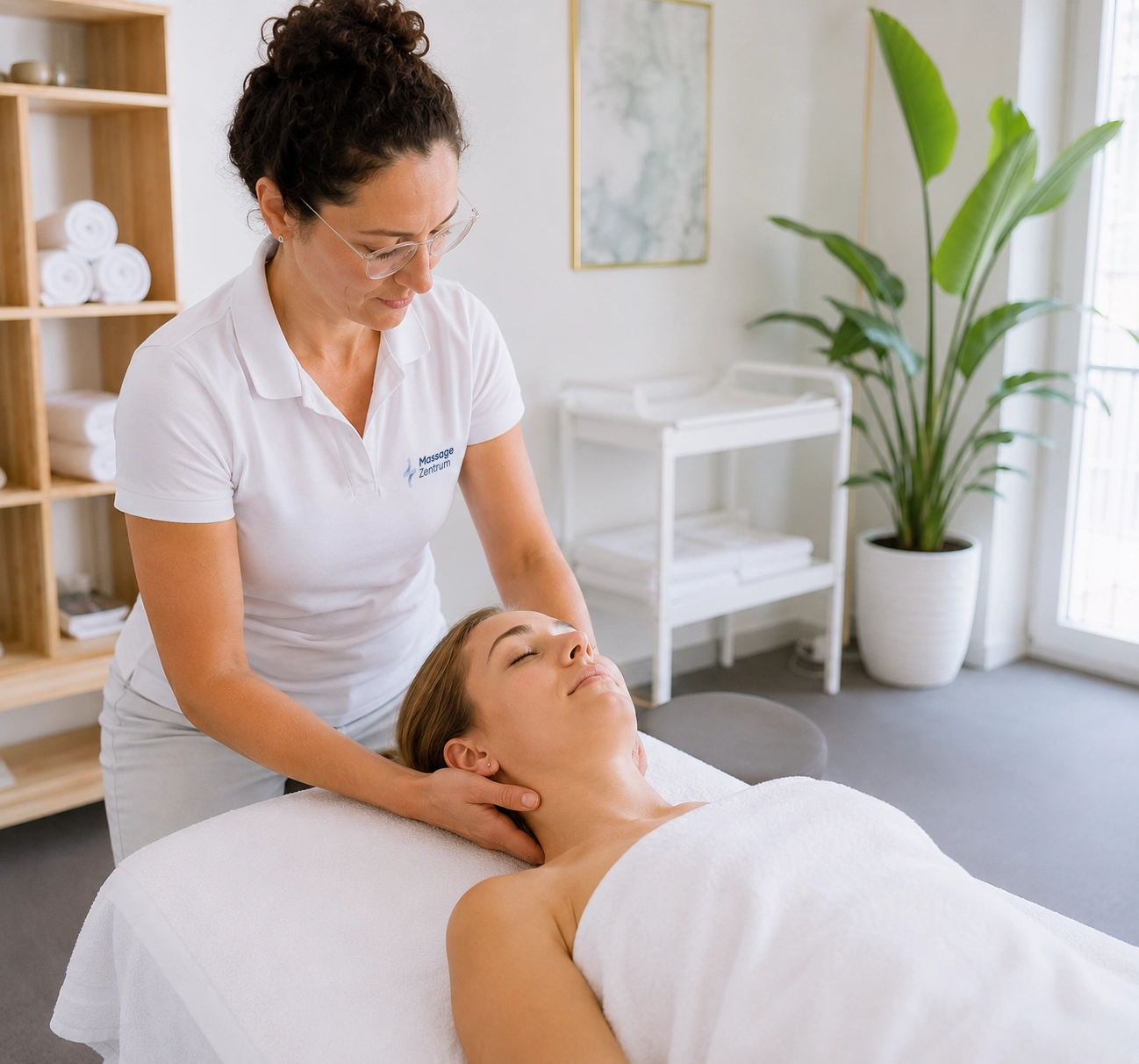 Massage bei Nackenschmerzen in der Praxis in Eschen
